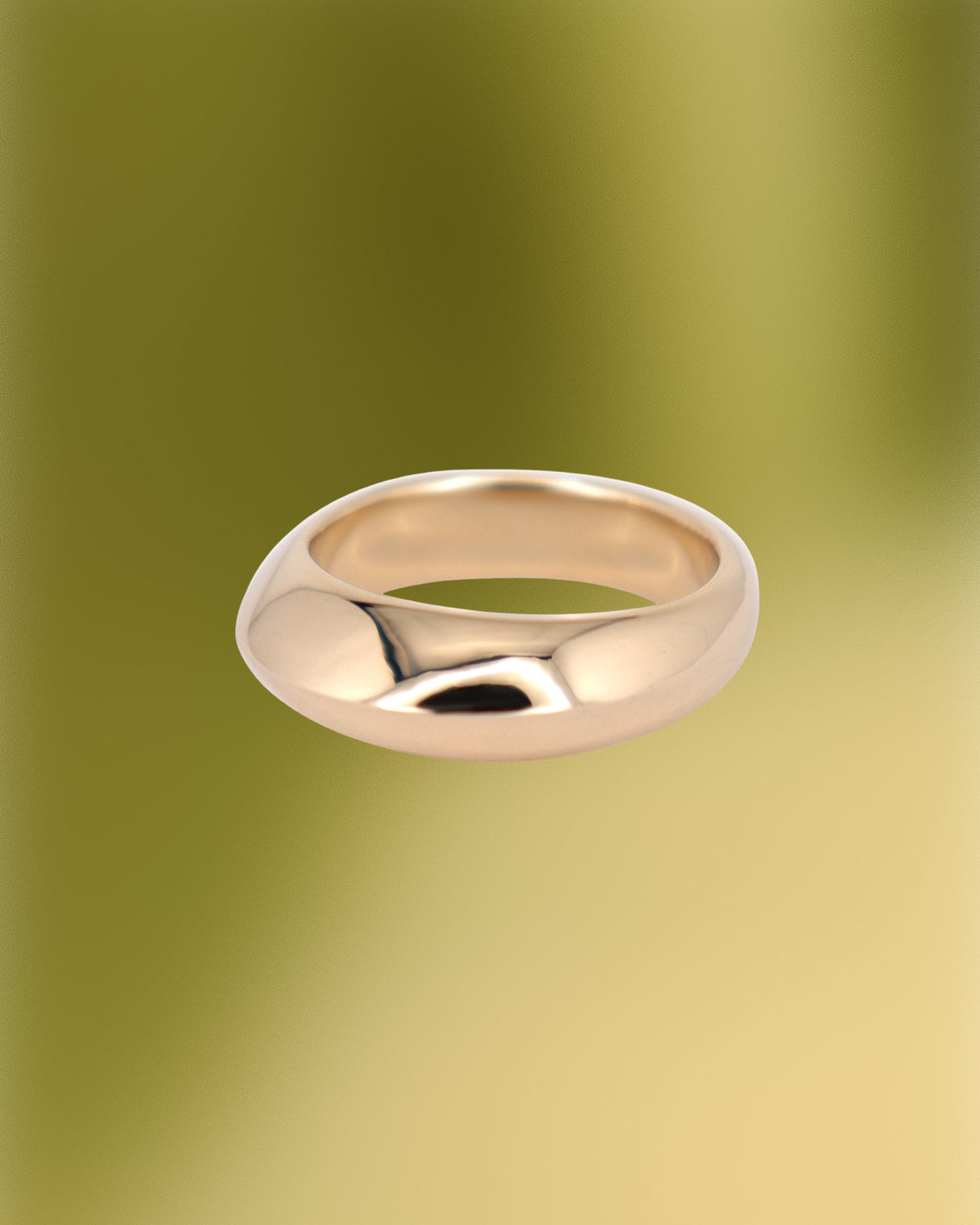 Wide Gold Apex Ring