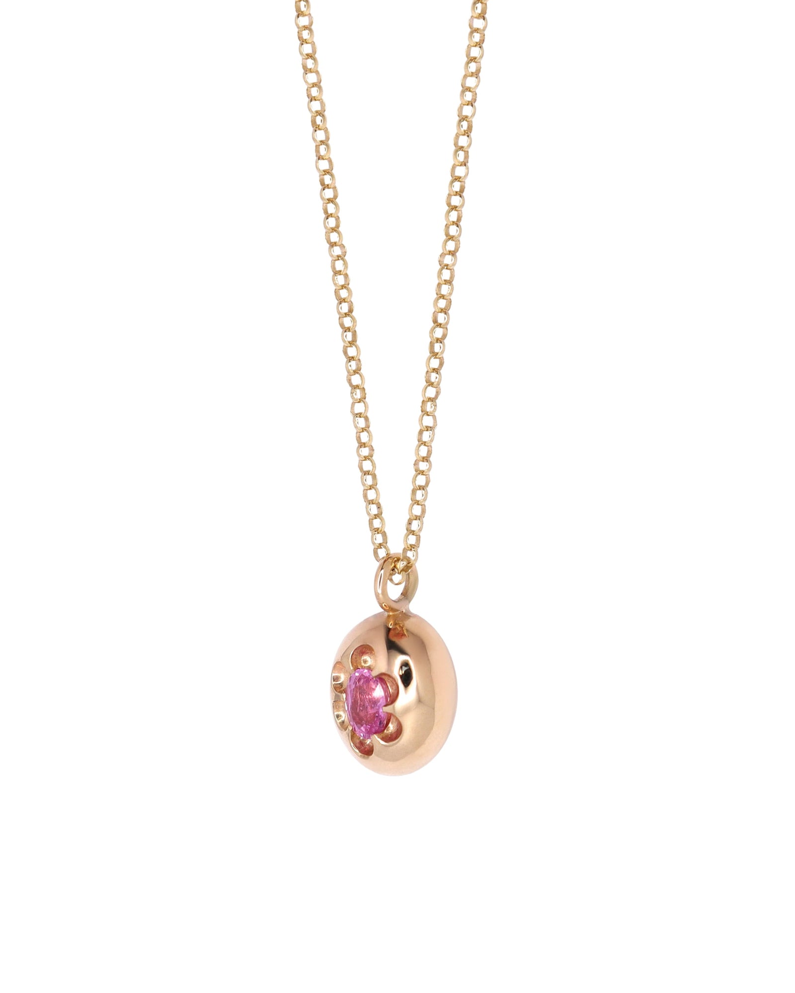 Pink Sapphire Seedling Pendant