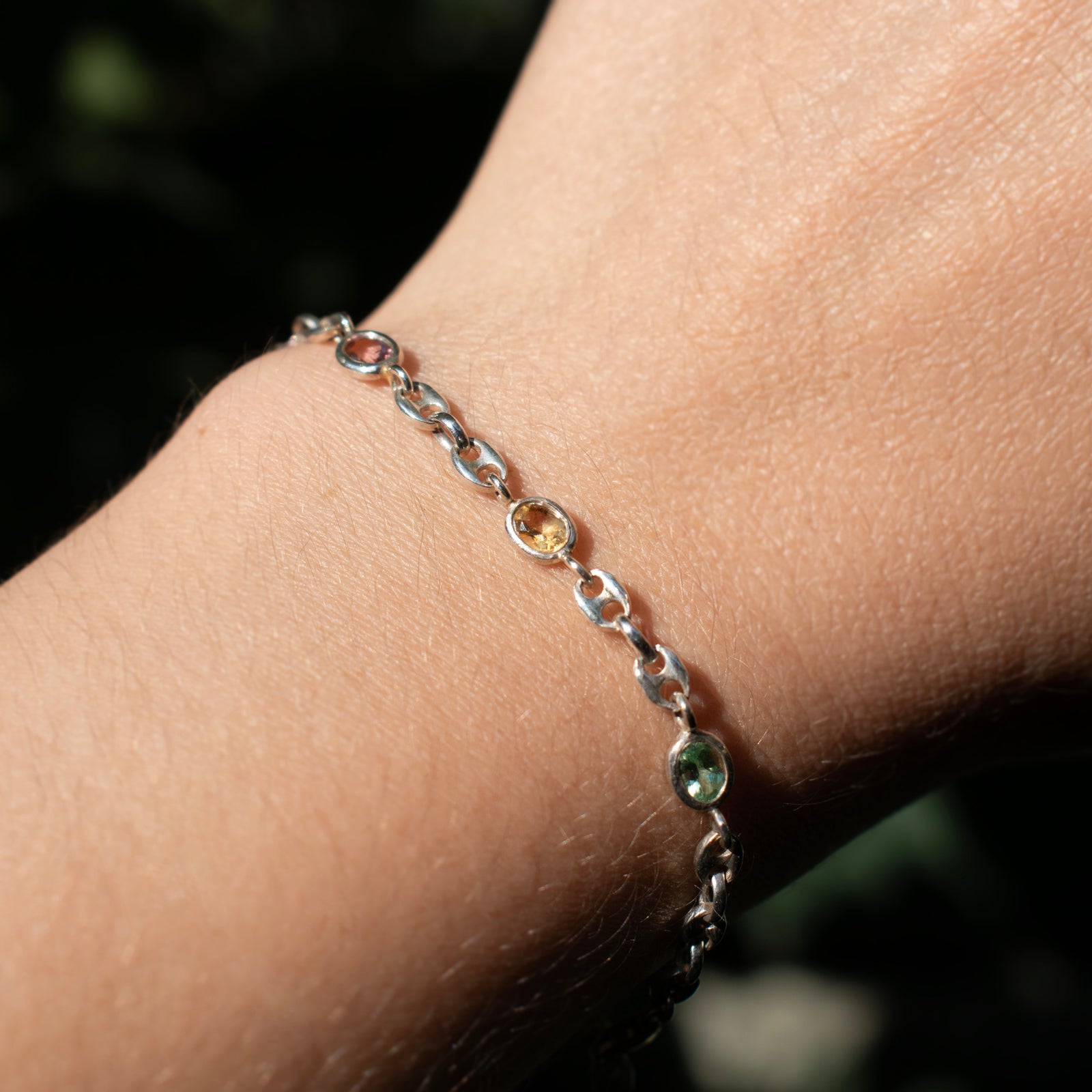 Pomona Gemstone Chain Bracelet