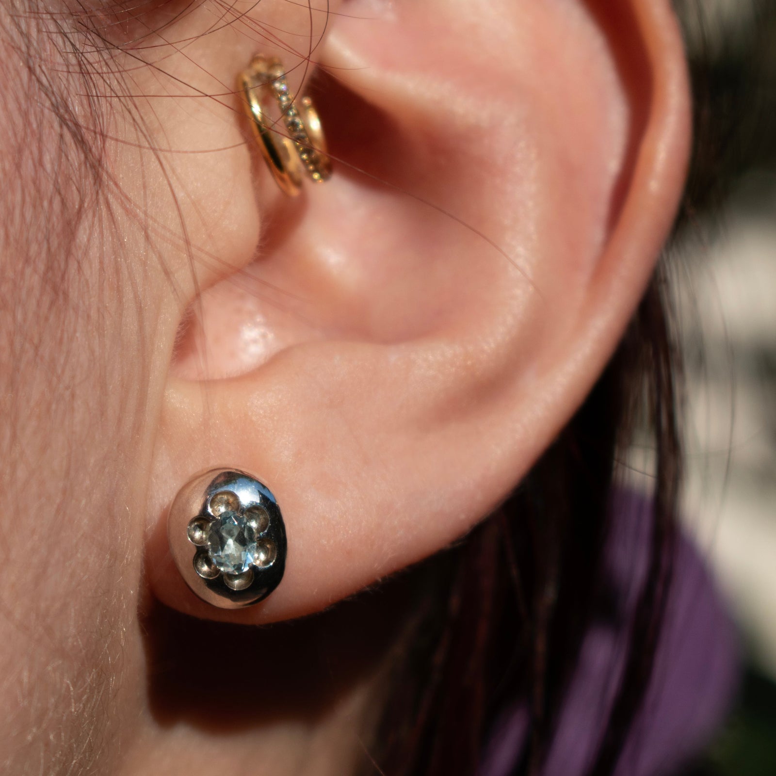 Topaz Raindrop Studs