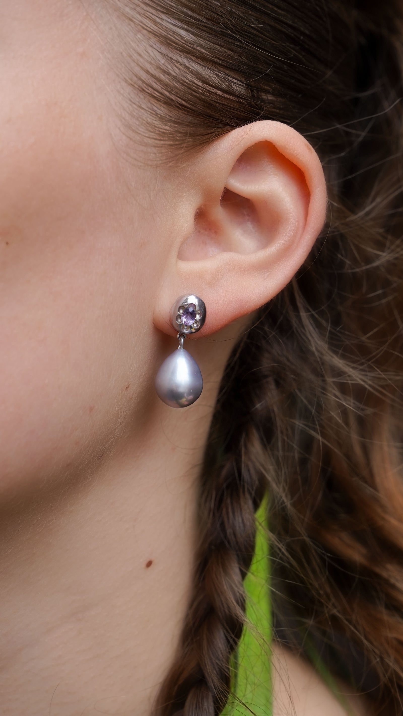 Pearl Minerva Drop Earrings